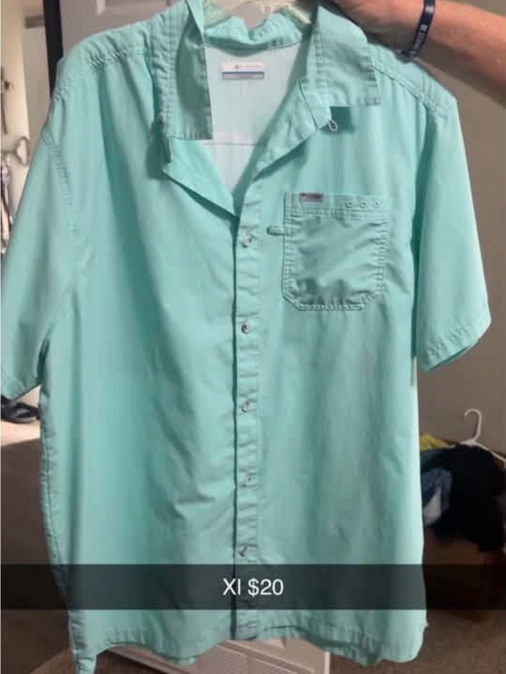 (8) Columbia Men's Short-Sleeve Button-Down Shirt Like NEW XL